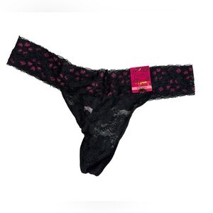 Candie's Black and Pink Lace Panties - NWT